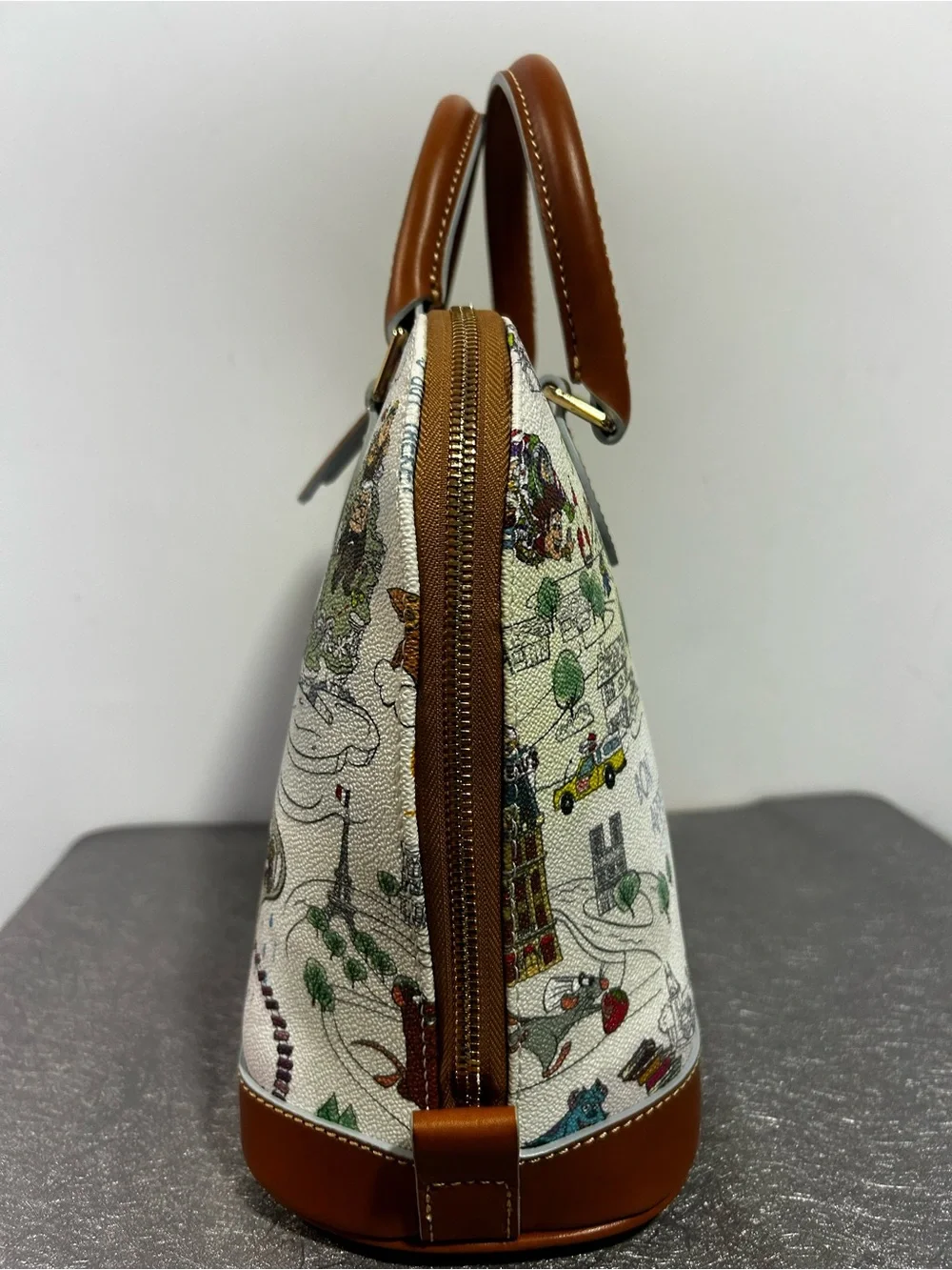 NWT Disney Parks Dooney & Bourke Pixar Satchel crossbody Bag Up Cars Toy Story